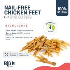 Close-up of Big Lu chicken feet texture emphasizes crunchy, protein-rich chew.