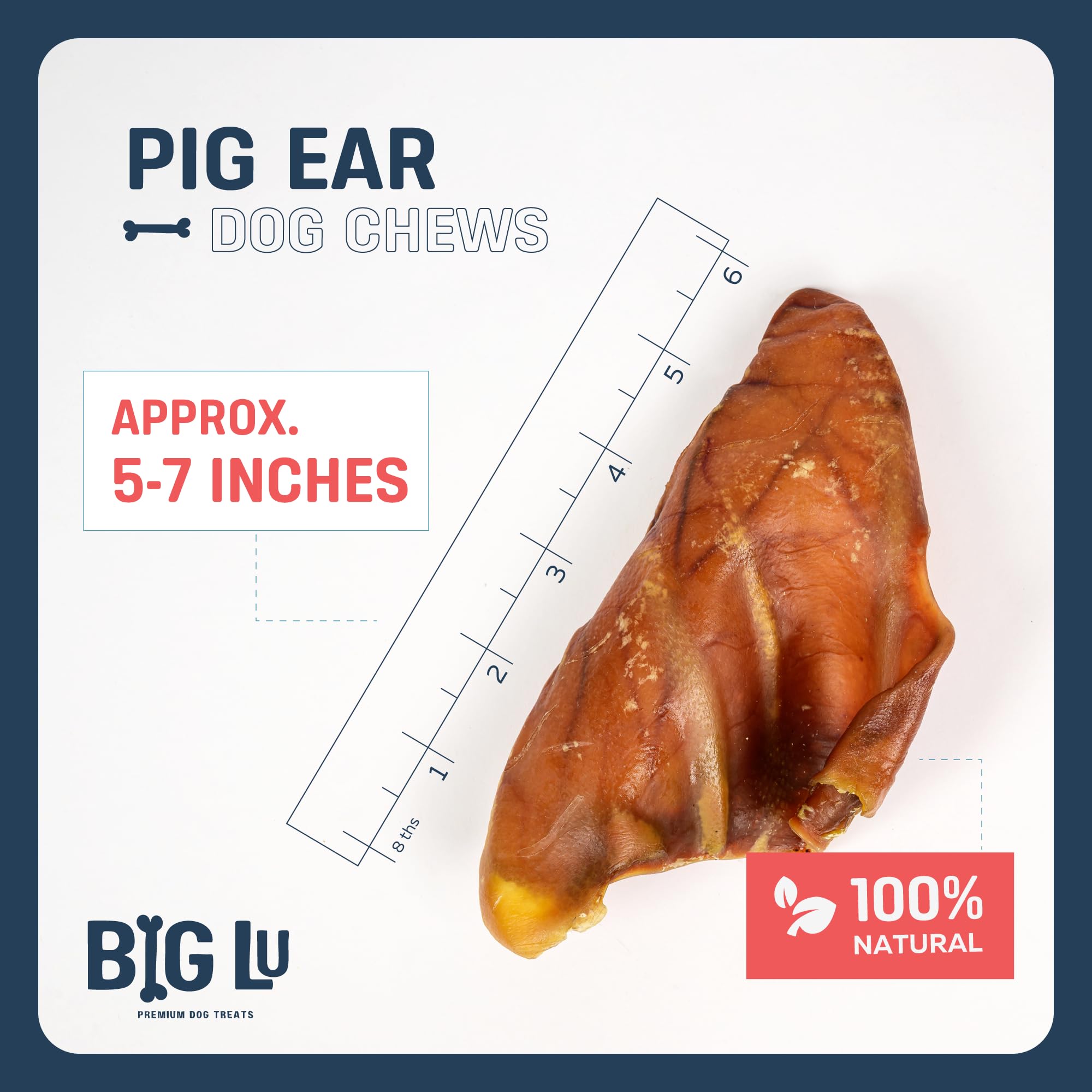 Big Lu Pig Ears label highlights single-ingredient pork for simple dietary choices