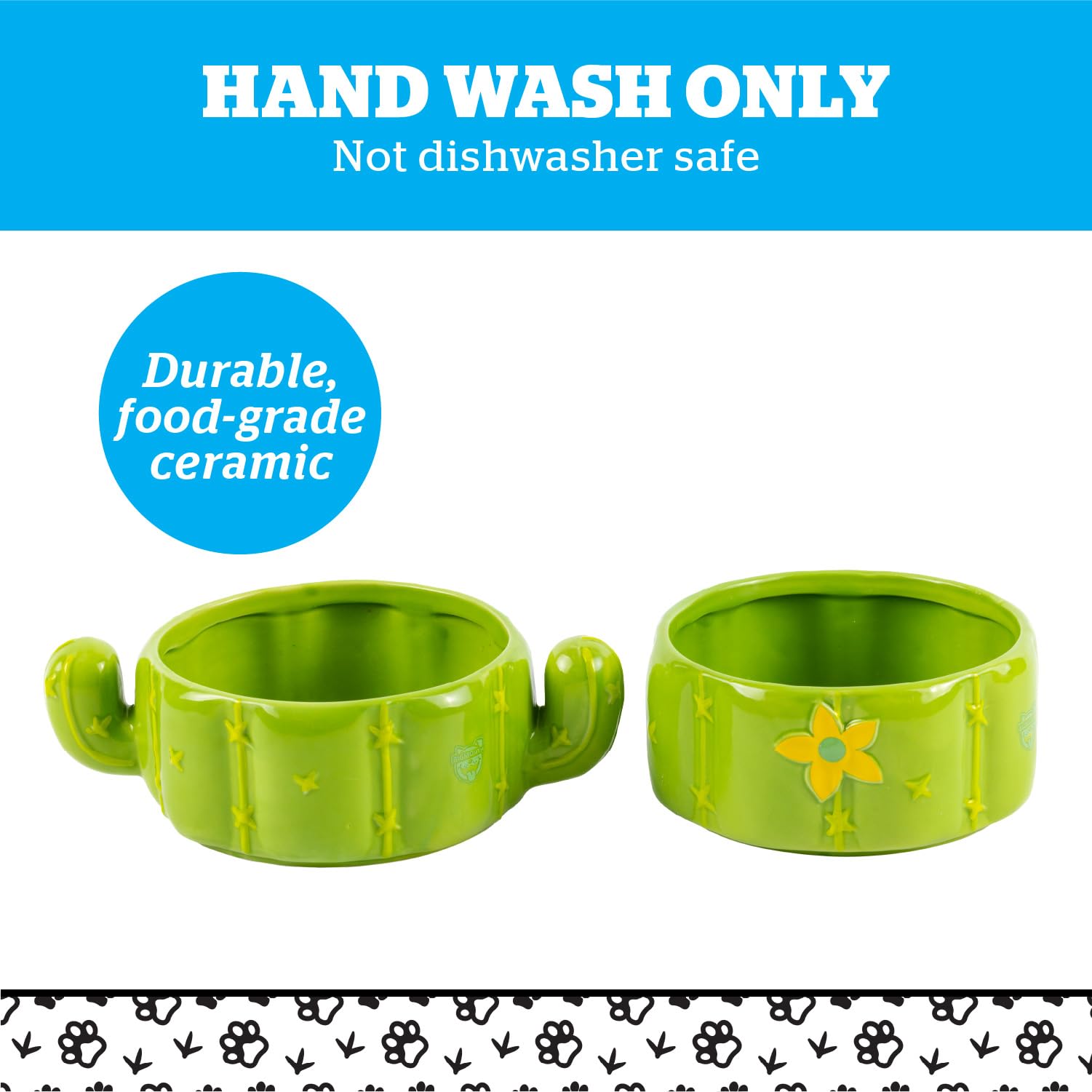 BigMouth Inc cactus bowls suitable for cats and dogs during meals