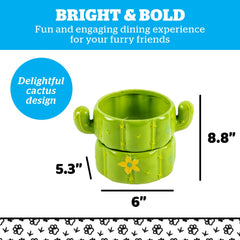 BigMouth Inc cactus bowl shows removable stainless steel insert for quick dishwasher-safe cleaning