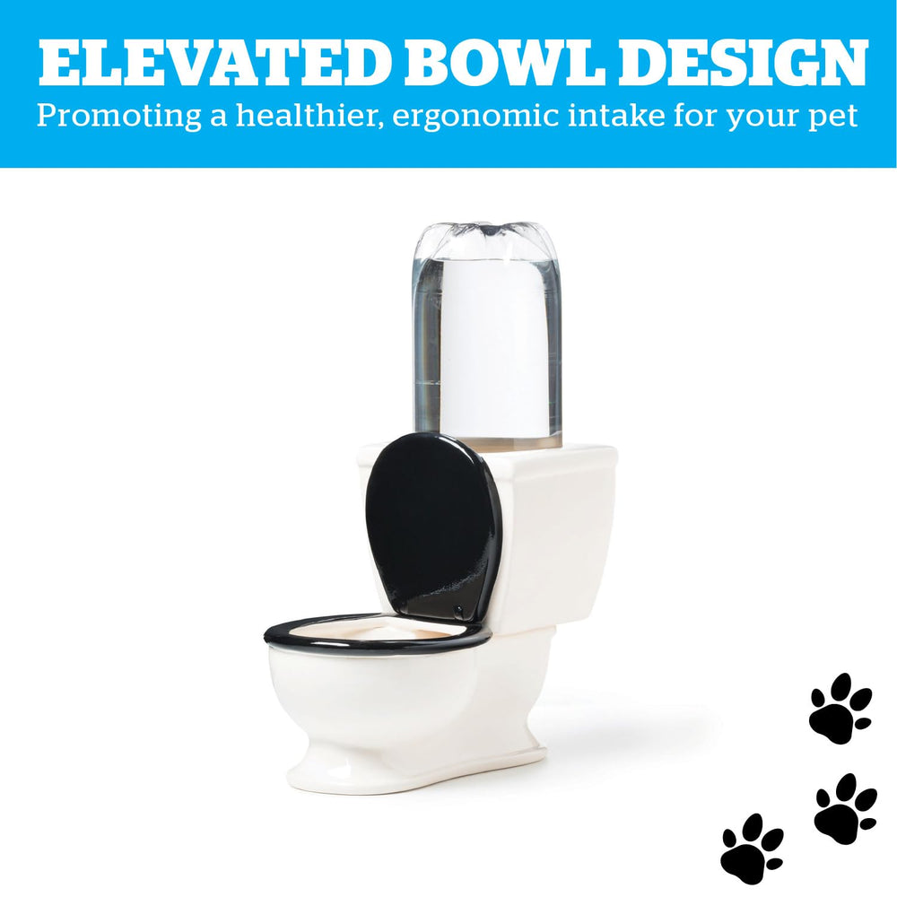 BigMouth Inc slurp-friendly dish design keeps pets comfortable while drinking.