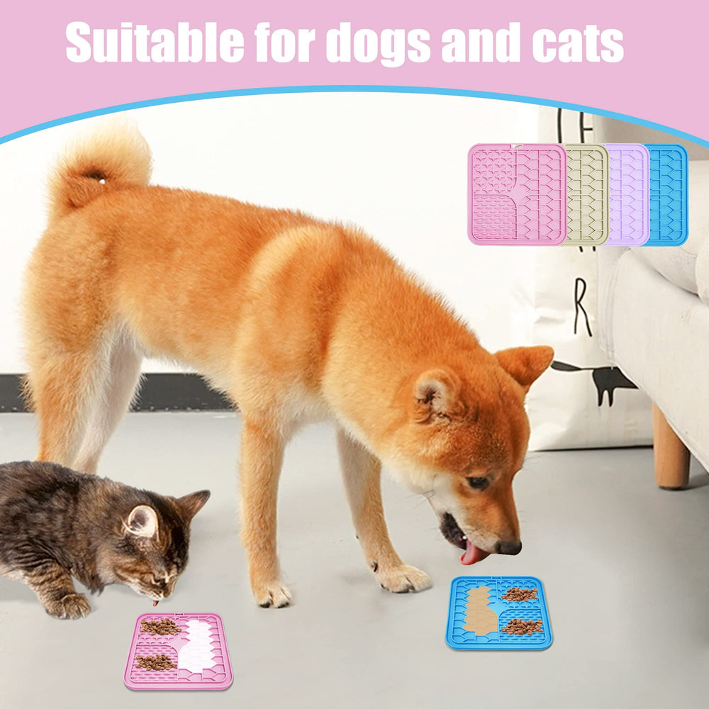 Bikabpet lick mat used during bath time to keep dogs calm and occupied.