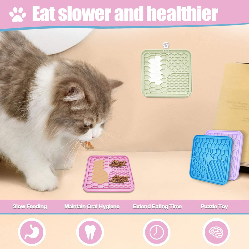 Bikabpet lick mat shown in freezer-friendly setup for extended licking sessions.