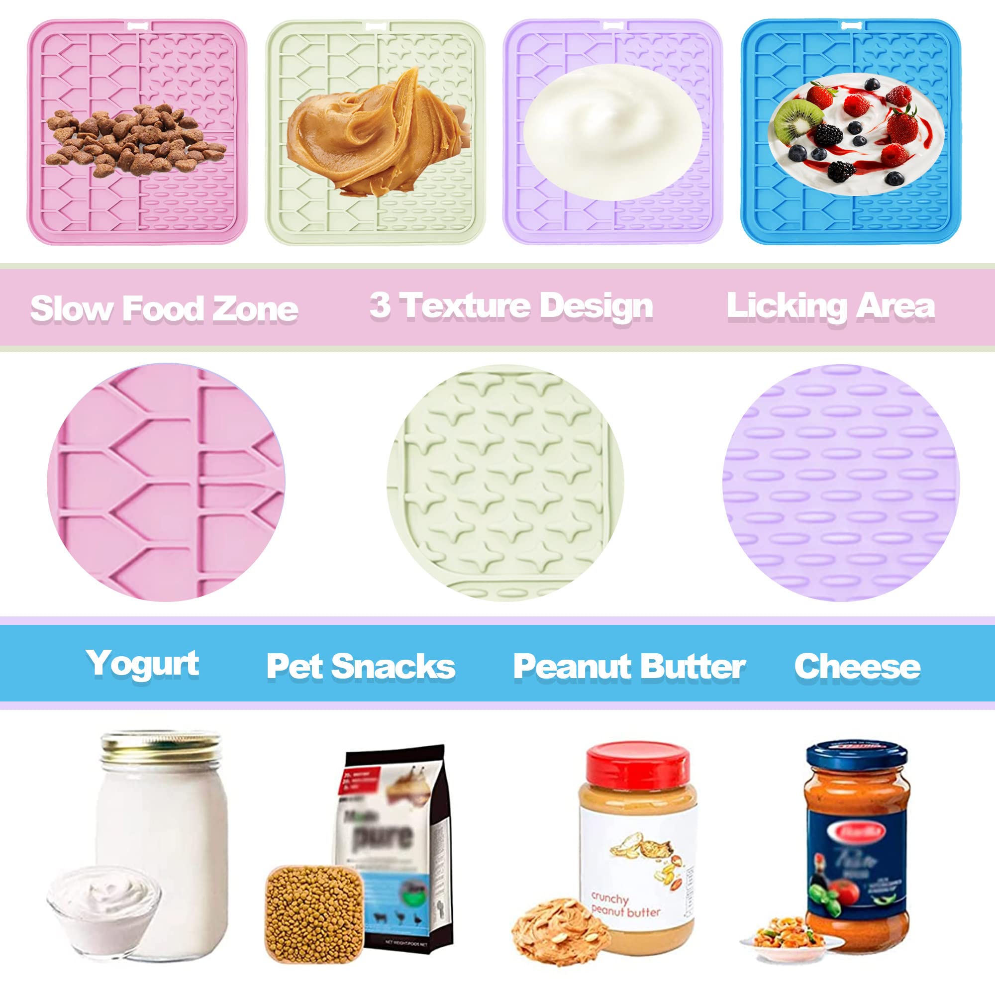 Bikabpet lick mat with 46 suction cups for secure attachment and distraction.