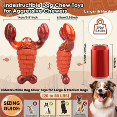 BIKIISEN Interactive Lobster Toy squeak in action for dog stimulation
