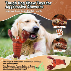 BIKIISEN Bacon-scented Lobster Toy radiates enticing aroma for chewing