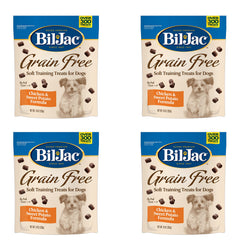 Bil-Jac grain-free soft treats pouch open showcases resealable packaging for fresh rewards