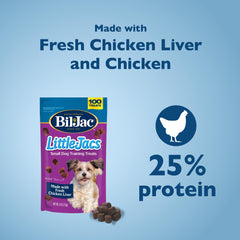 Bil-Jac Little Jacs chicken liver primary-ingredient snack with easy chew