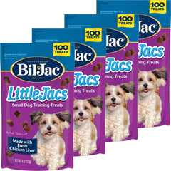 Bil-Jac Little Jacs chicken liver treats for puppies training pouch for quick rewards