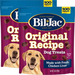Bil-Jac Original Recipe Soft Training Treats front-pack ready for training rewards.