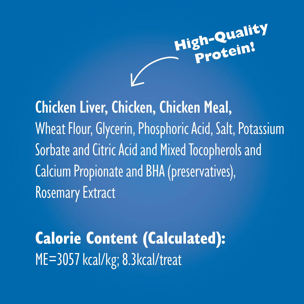 Bil-Jac Original Soft Training chicken liver pouch closed, freshness preserved.