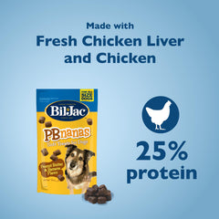 Bil-Jac PB-Nanas soft treats dog treats reward image encourages quick, tasty rewards.