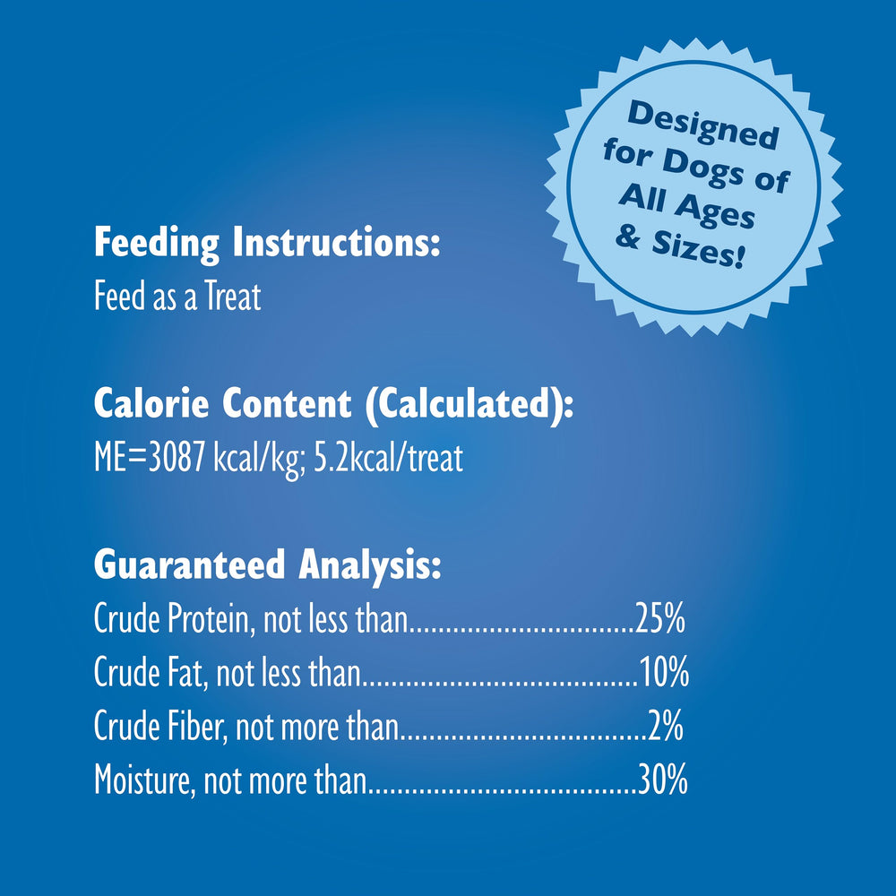 Bil-Jac PB-Nanas-soft-texture treats offer gentle bite for puppies and seniors.
