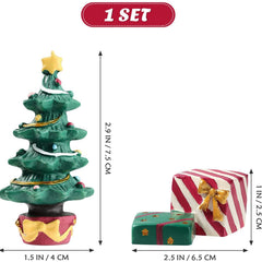 Bili-silly resin Christmas-tree aquarium decoration adds vibrant holiday focal point for the tank.