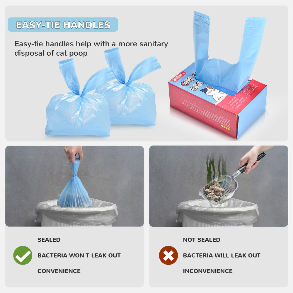 Bilibara cat litter bags open bag demonstrates simple scooping and waste containment.