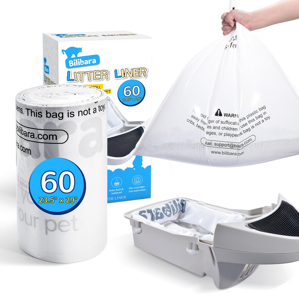 Bilibara litter box liner compatibility fits Cat box 3 and 4 for easy waste management.