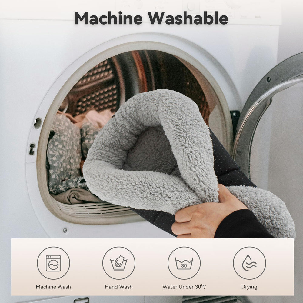 Billionchains cat bed plush fabric close-up reveals soft, inviting texture for naps.