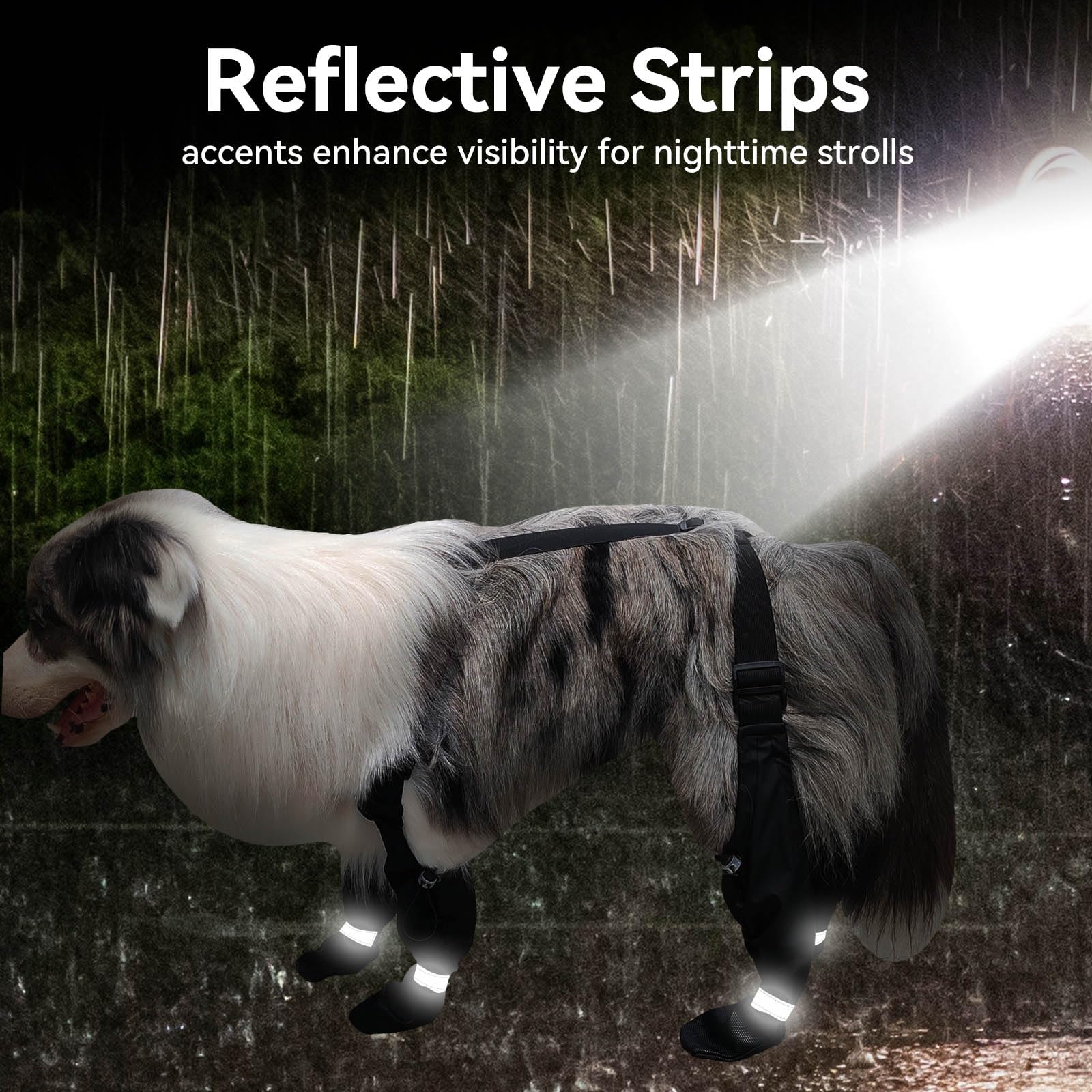 BillionChains dog boots anti-slip soles for better grip on surfaces