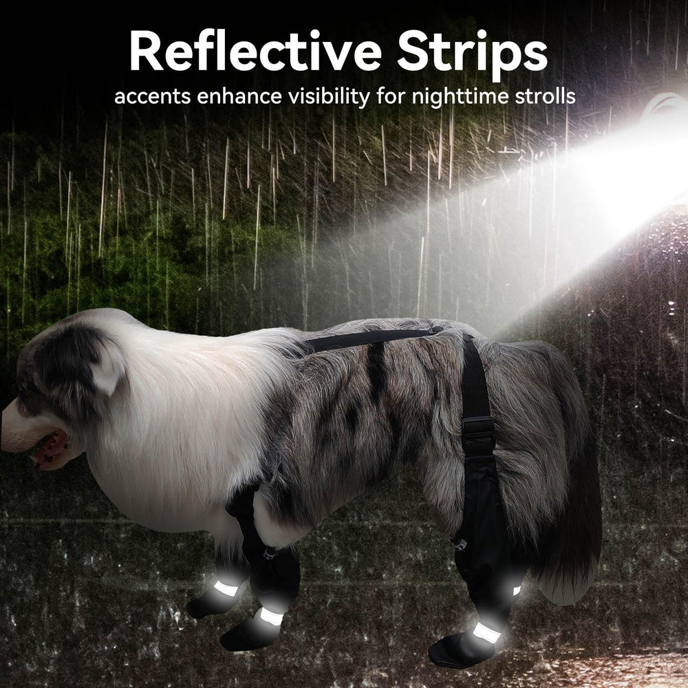BillionChains dog boots anti-slip soles for better grip on surfaces