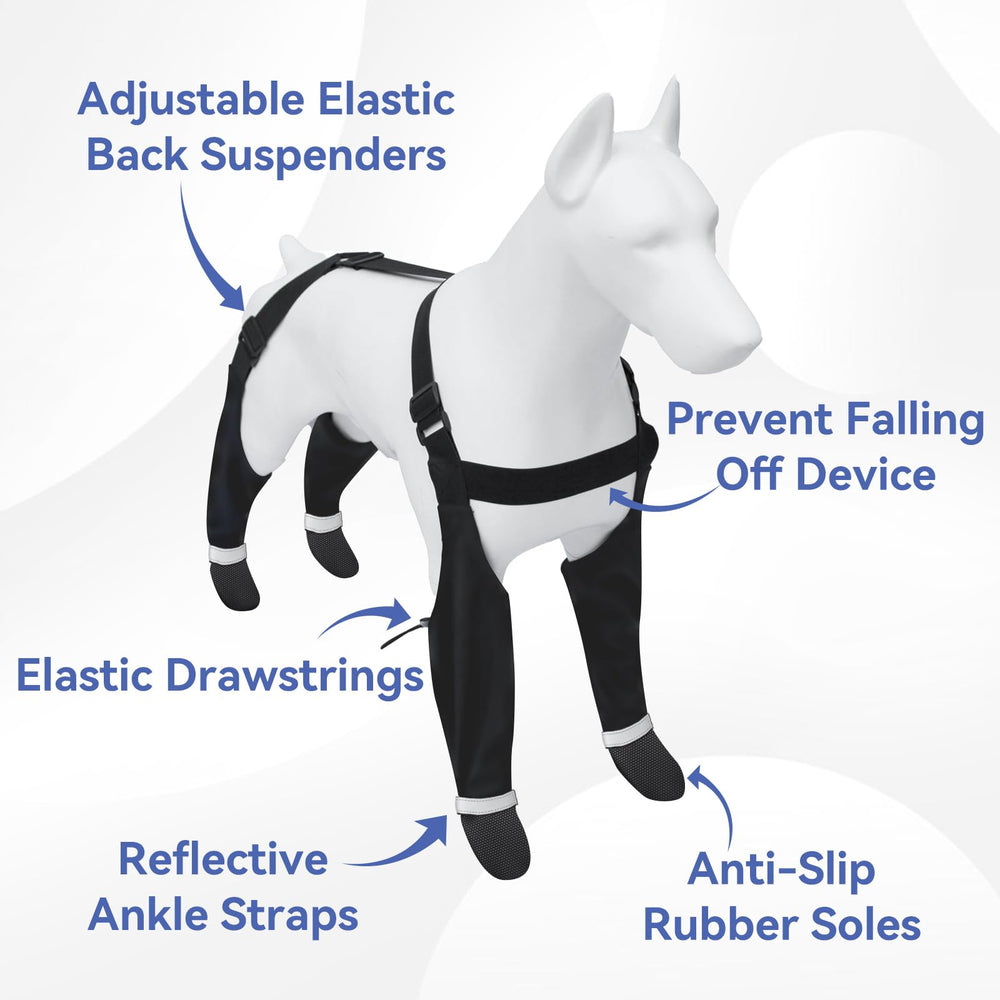 BillionChains dog boots extended leg design keeps paws clean in tall grass