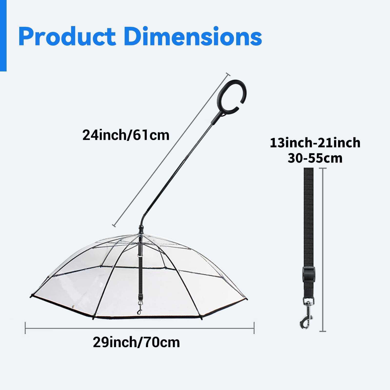 BillionChains dog umbrella assembly steps shown for quick setup