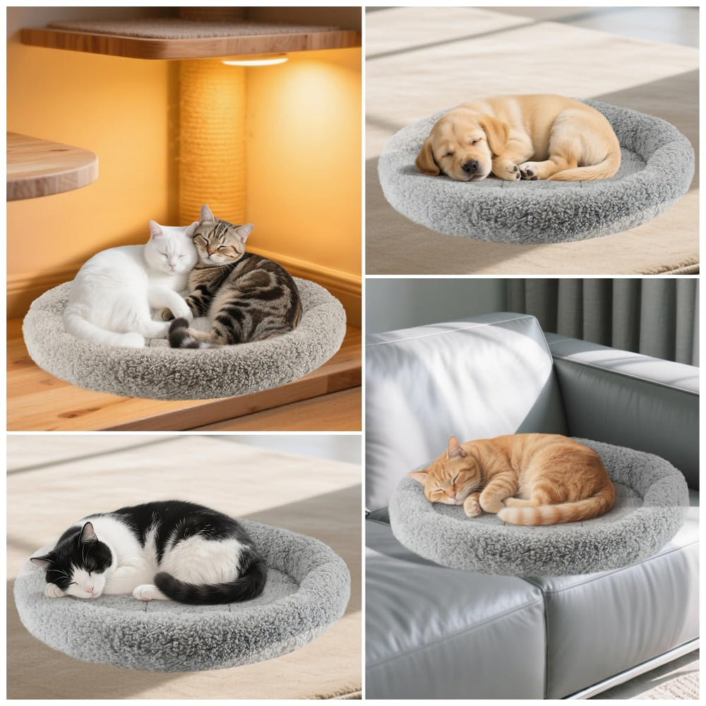 Billionchains round cat bed outer diameter—soft, warm den-like spot for pets