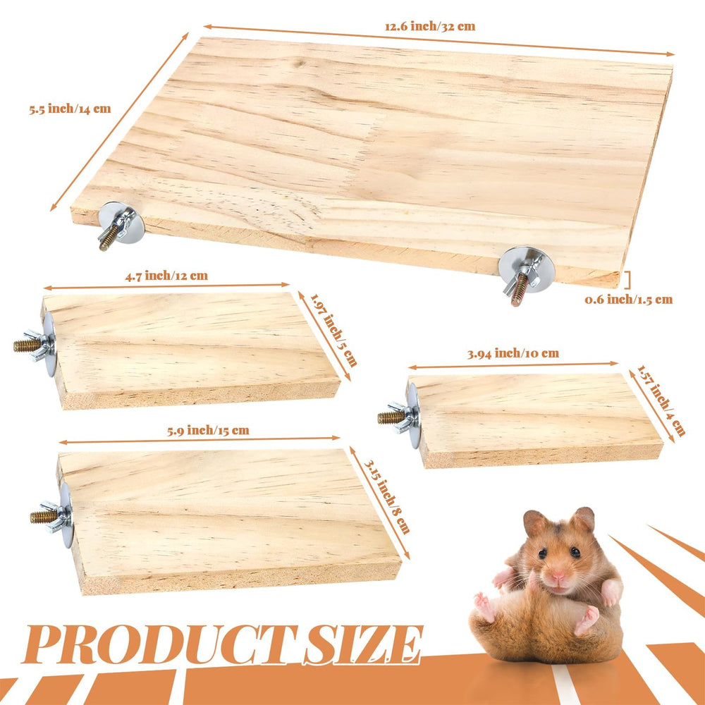 BILLIOTEAM wood perches sturdy design supports active climbing and comfortable perching.