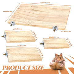 BILLIOTEAM wood perches sturdy design supports active climbing and comfortable perching.