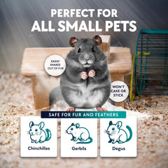 Billy Buckskin ultra-fine chinchilla dust emphasizing gentle cleansing for soft coats.