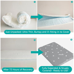 Biloban waterproof dog bed large: side view highlighting dimensions for lounging