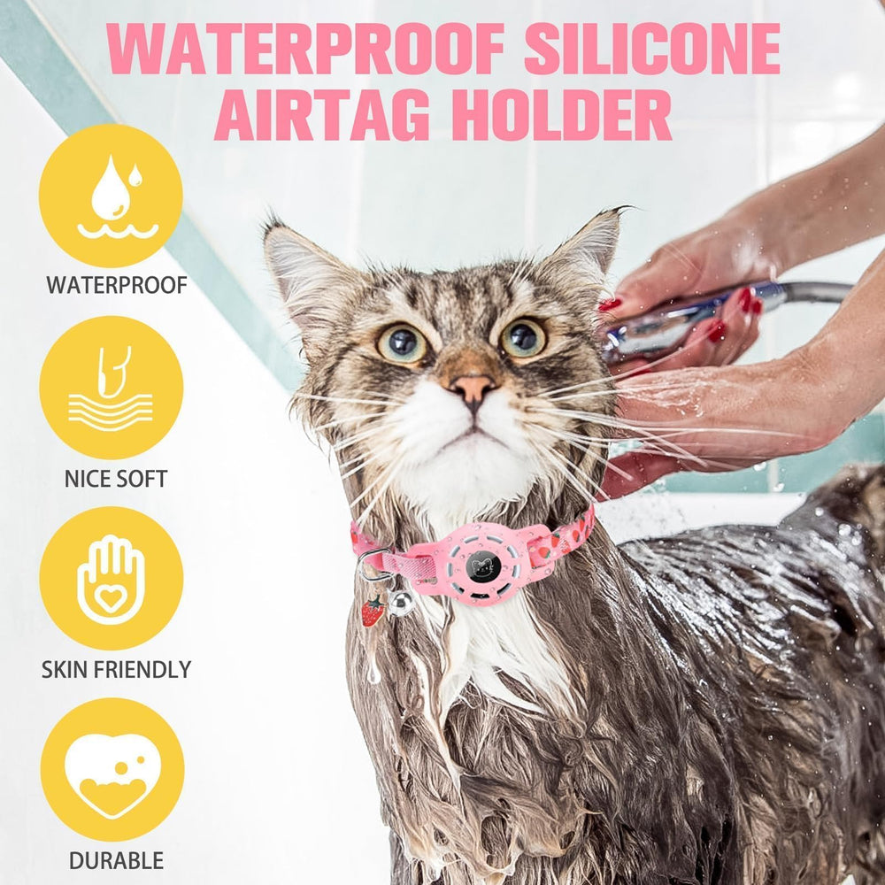 BINGPET AirTag cat collar durable nylon for long-lasting wear