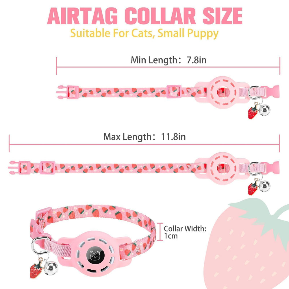 BINGPET AirTag cat collar safety elastic band for safer escape prevention