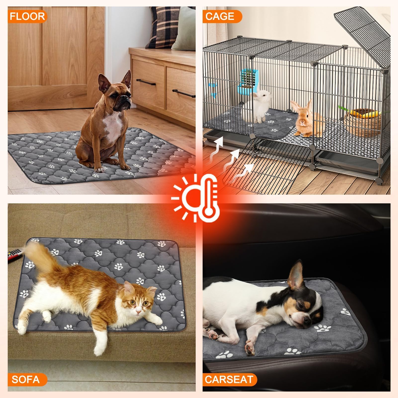 BINGPET bed suitable for indoor-outdoor use on various surfaces