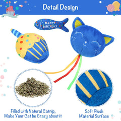 BINGPET birthday fish toy provides tactile fun and feline-friendly motion for indoor play.