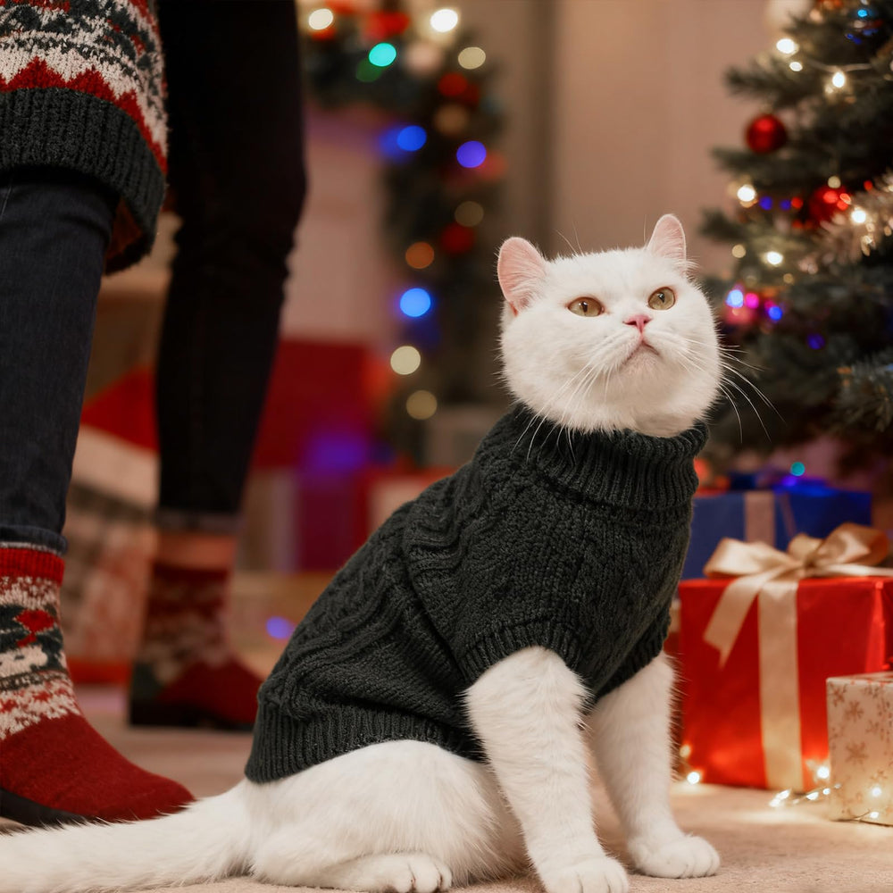 BINGPET Cat Sweater on kitten demonstrates easy pullover wear