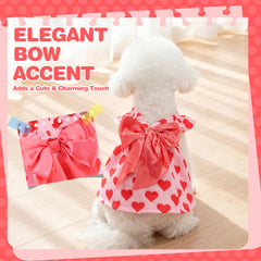 BINGPET dress in soft material (65% polyester, 35% cotton) for comfort.