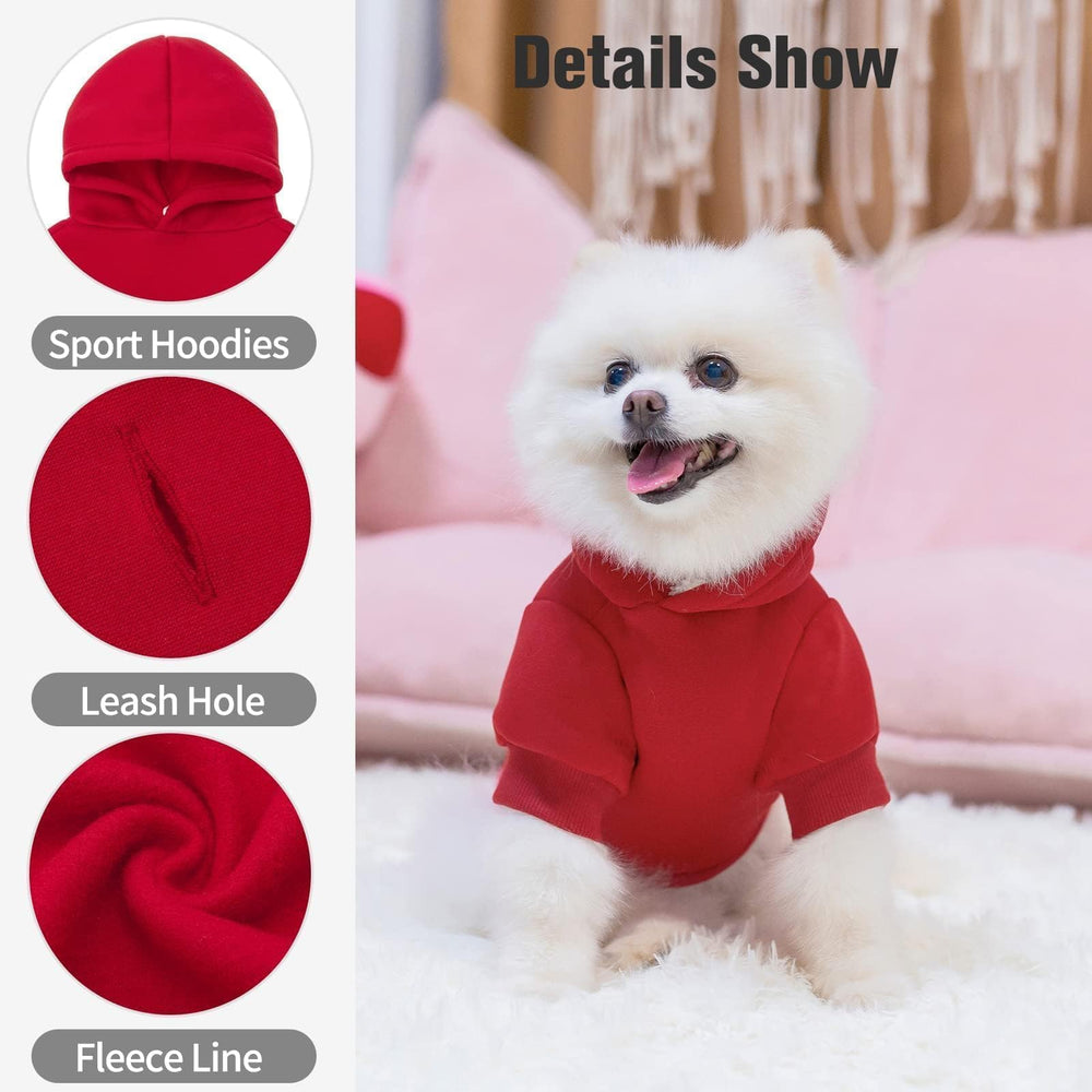 BINGPET Dog Hoodie back view highlights leash hole for easy outdoor outings.