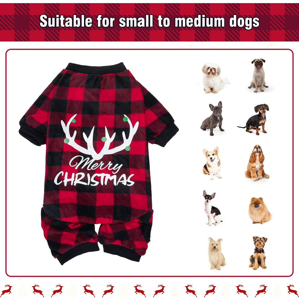 BINGPET Christmas-look pajama adds festive charm for photos and gatherings.