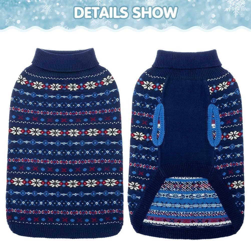 BINGPET dog sweater elastic fit allows easy on-and-off for dogs