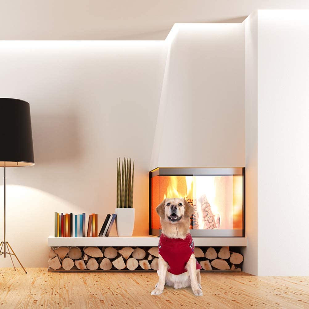 BINGPET dog sweater size chart clarifies measurements for fit.