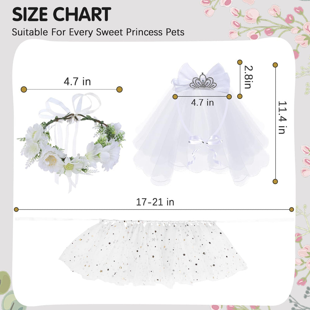 BINGPET tutu with shimmering star and moon sequins for magical moments