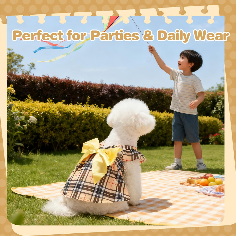 BINGPET dress easy belly-cut for convenient potty breaks.