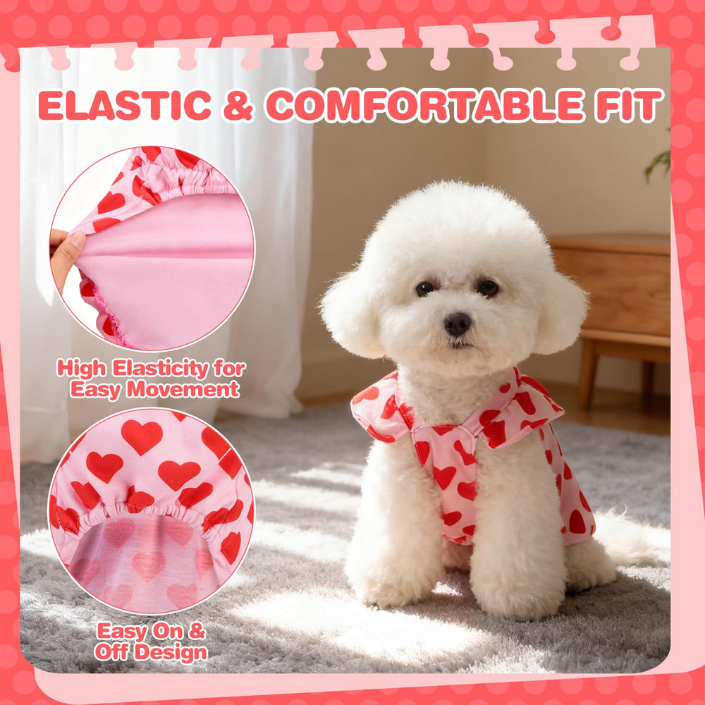 BINGPET dress with high-cut belly eases potty breaks.