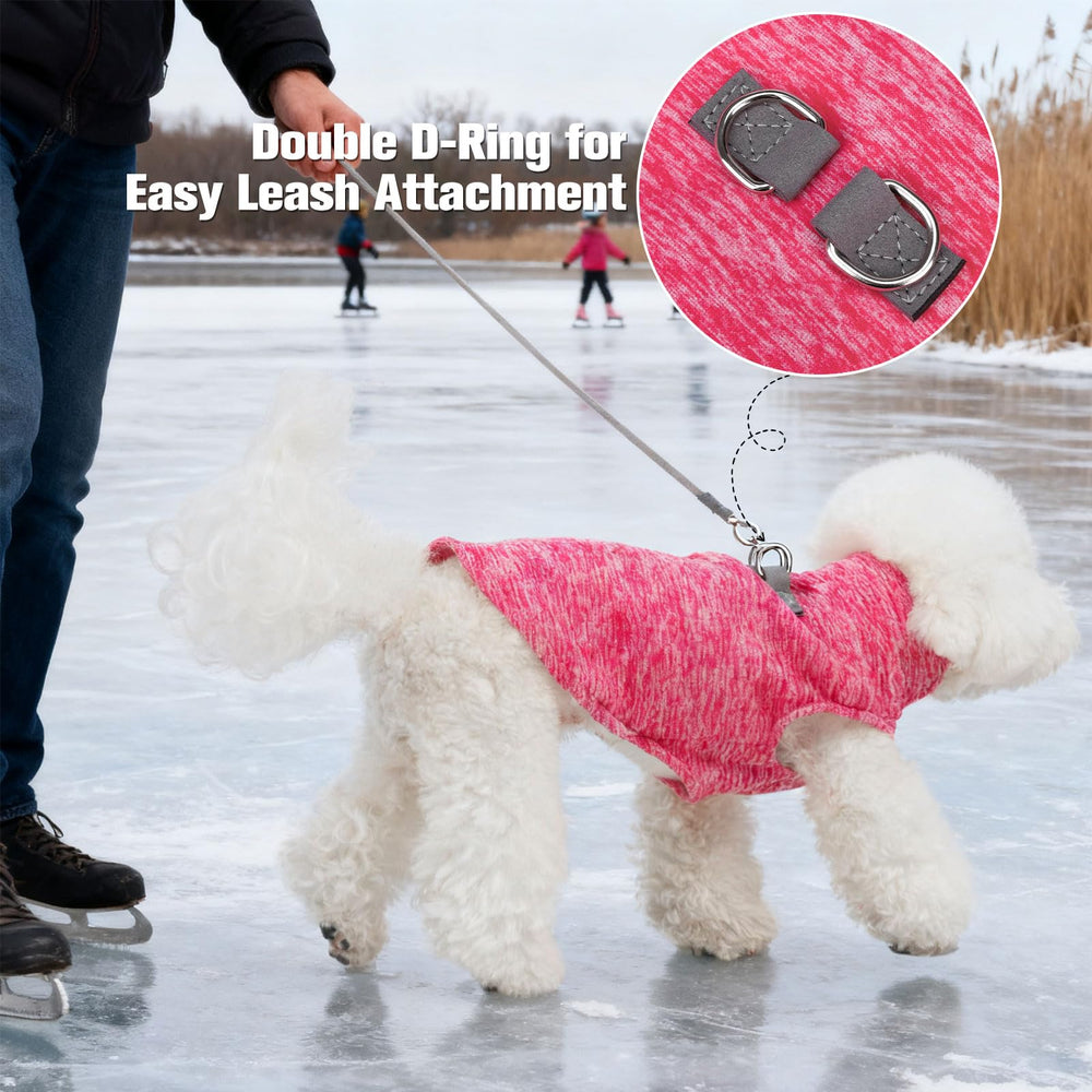 BINGPET fleece vest dog front view highlighting easy pullover design