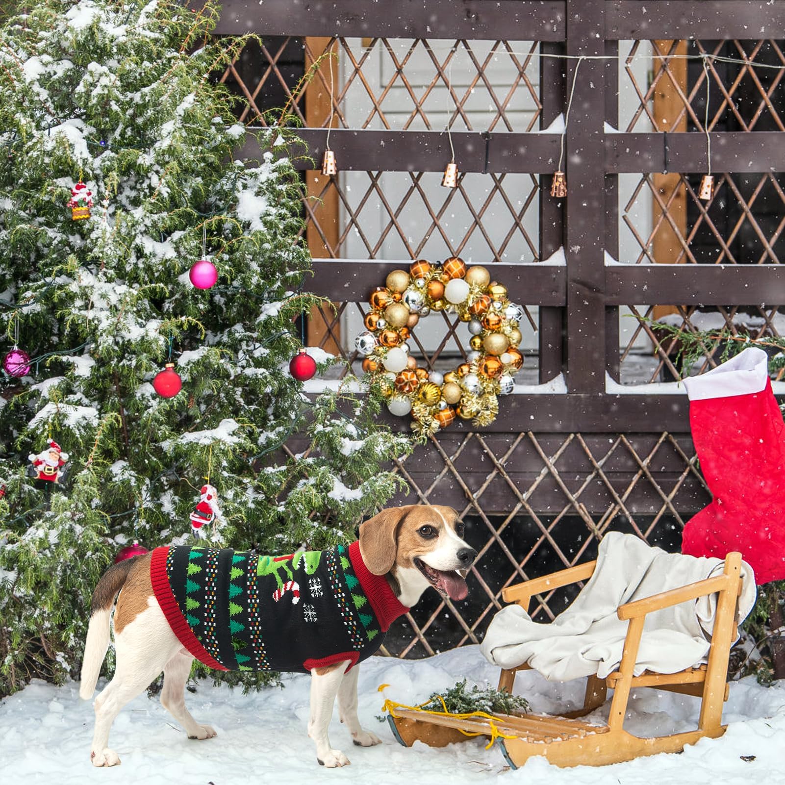 BINGPET knit puppy sweater daily wear, easy care for busy pet owners.