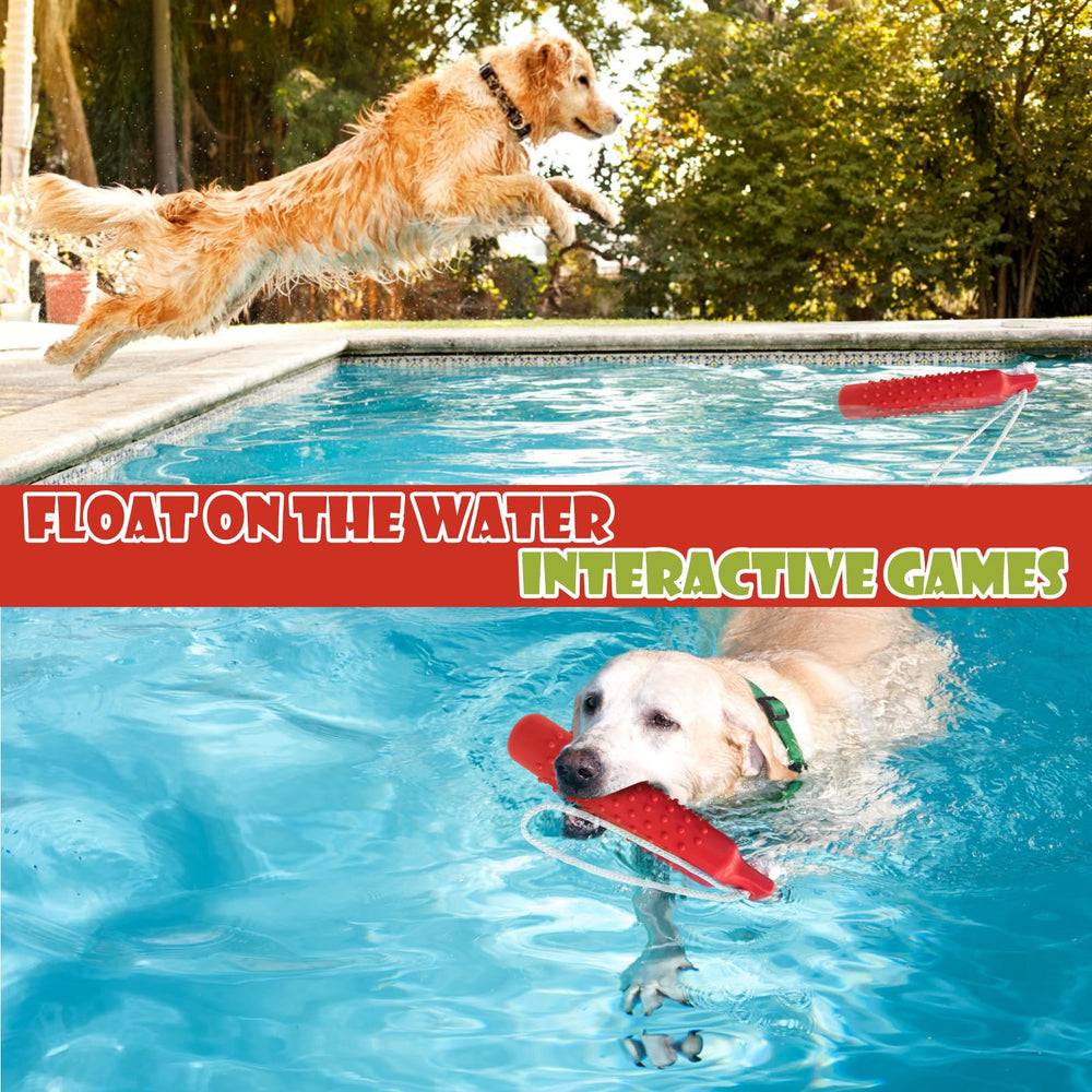 BINGPET large-dog training dummy encourages confident retrieves during water play.