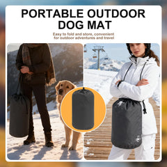 BINGPET outdoor travel dog bed open 35x51 showing spacious surface for larger dogs.
