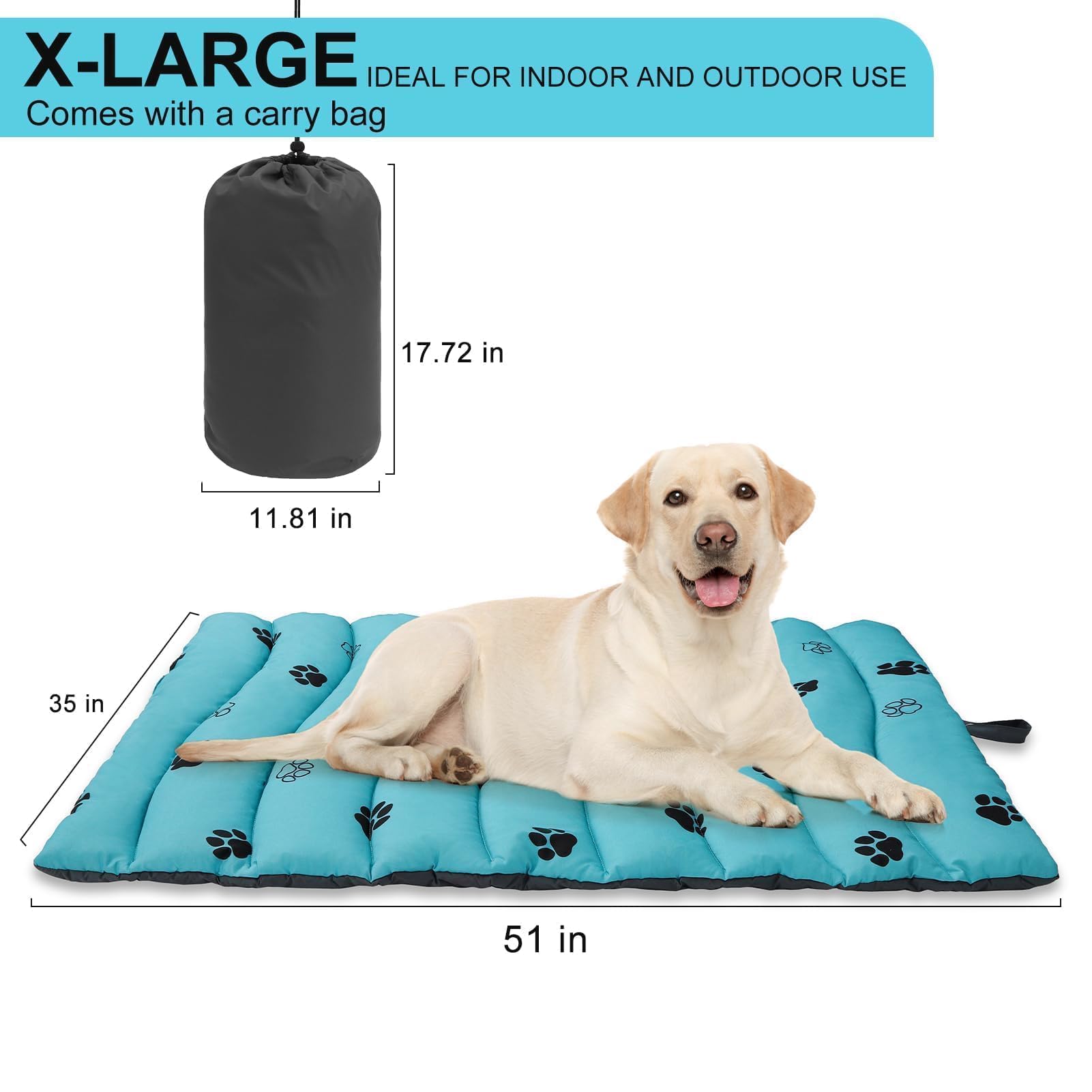 BINGPET waterproof fabric ensures durability against spills and outdoor wear.