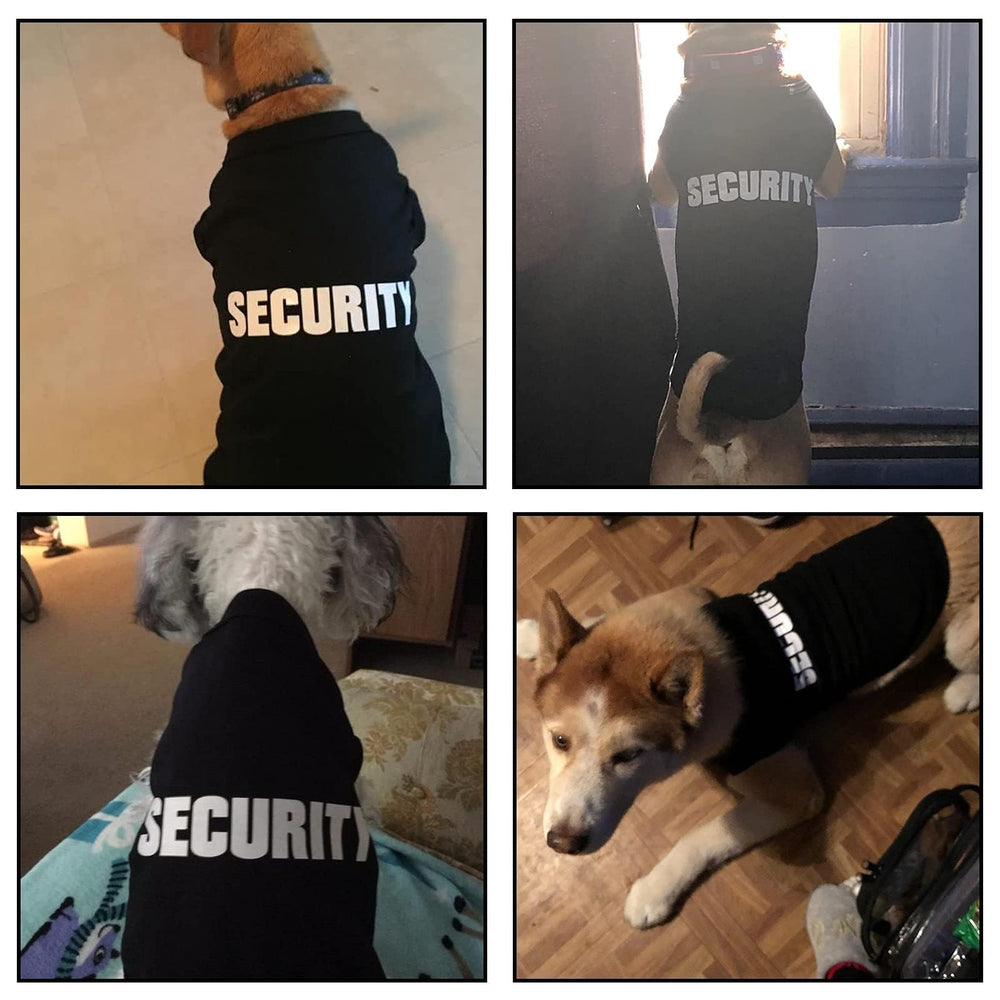 BINGPET security shirt machine-washable tag indicates easy care