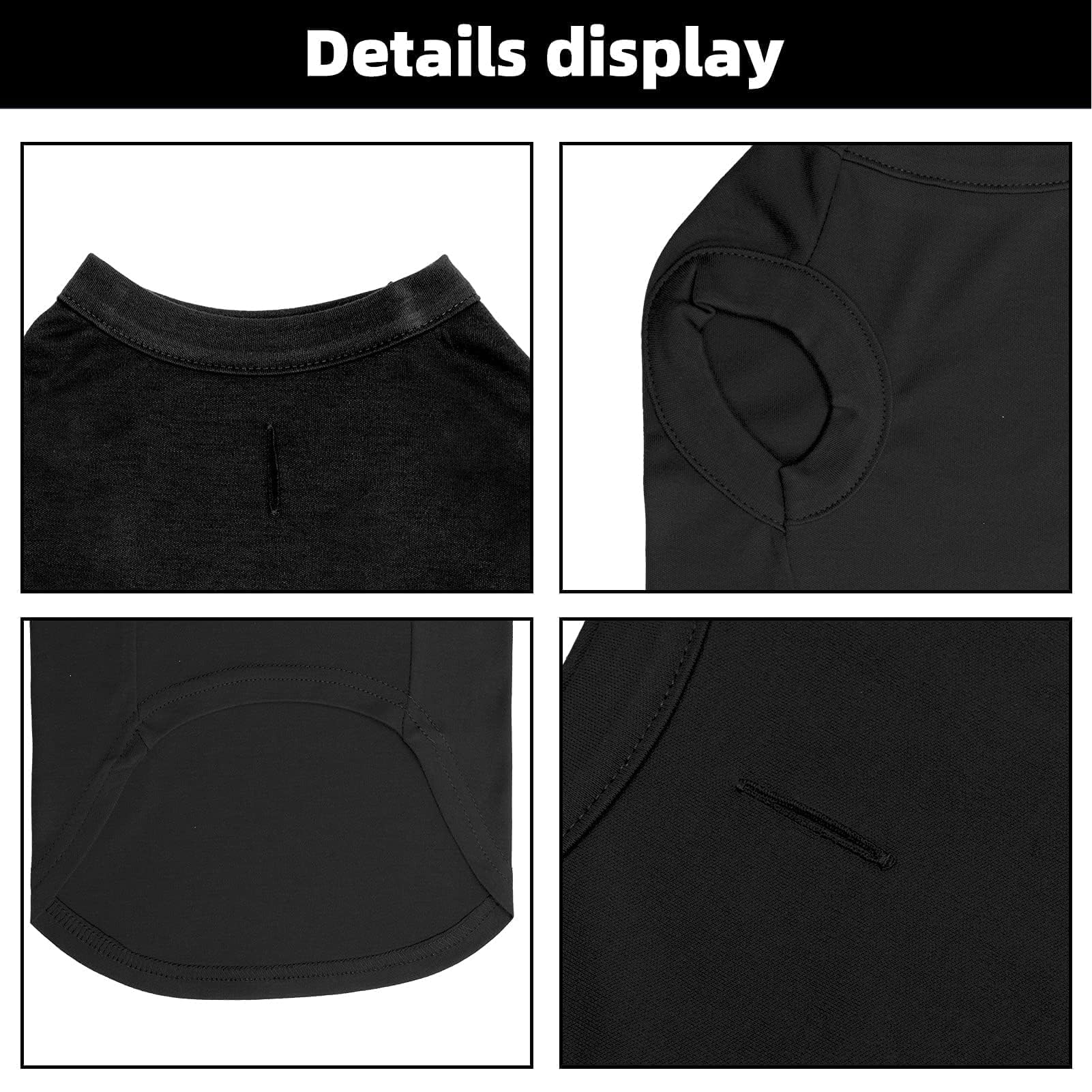 BINGPET security shirt on dog model highlights easy pullover design